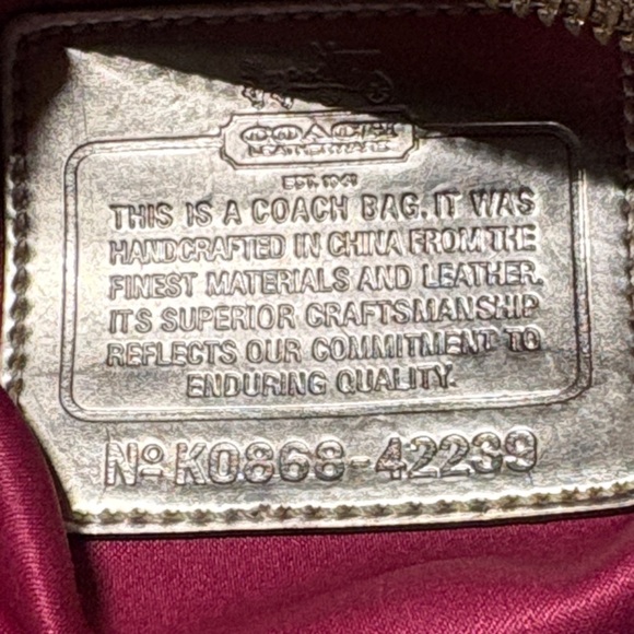 Coach Parker Op Art Swingpack - Gold Metallic Graffiti Logo Crossbody - Picture 7 of 10